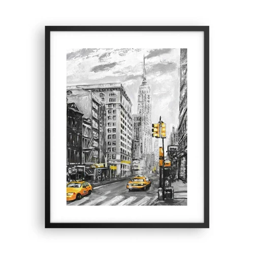 Plakát v černém rámu - Newyorský příběh - 40x50 cm