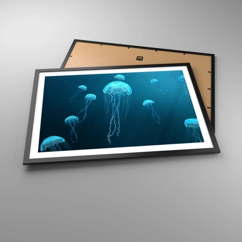 Plakát v černém rámu - Oceánský tanec - 70x50 cm