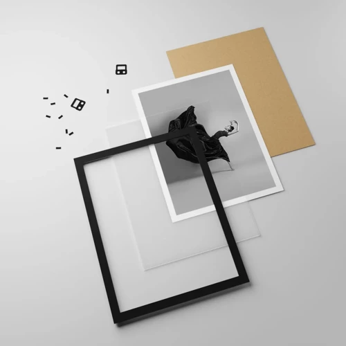 Plakát v černém rámu - Okřídlený hudbou - 30x40 cm