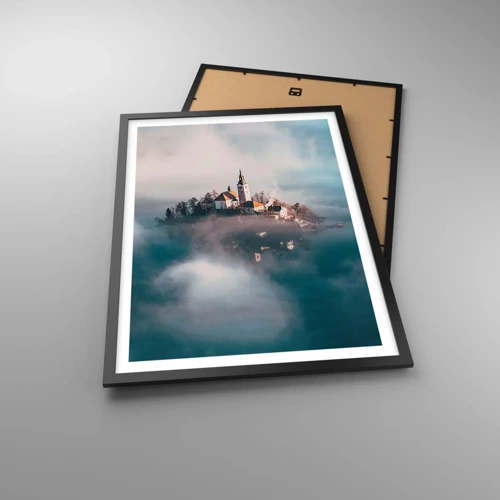 Plakát v černém rámu - Ostrov snů - 50x70 cm