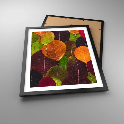 Plakát v černém rámu - Podzimní mozaika - 40x50 cm