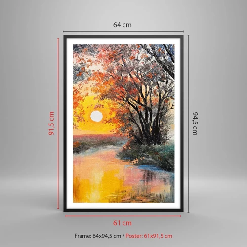 Plakát v černém rámu - Podzimní nádech - 61x91 cm