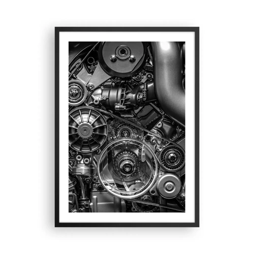 Plakát v černém rámu - Poezie mechaniky - 50x70 cm