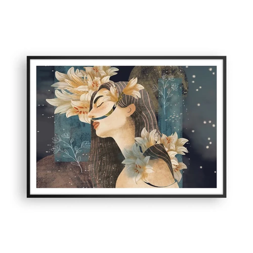 Plakát v černém rámu - Pohádka o princezně s liliemi - 100x70 cm