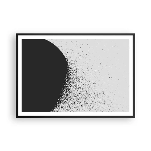 Plakát v černém rámu - Pohyb částic - 100x70 cm