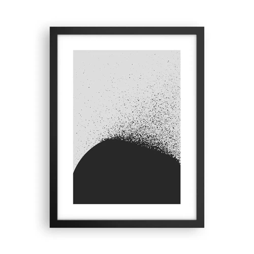Plakát v černém rámu - Pohyb částic - 30x40 cm