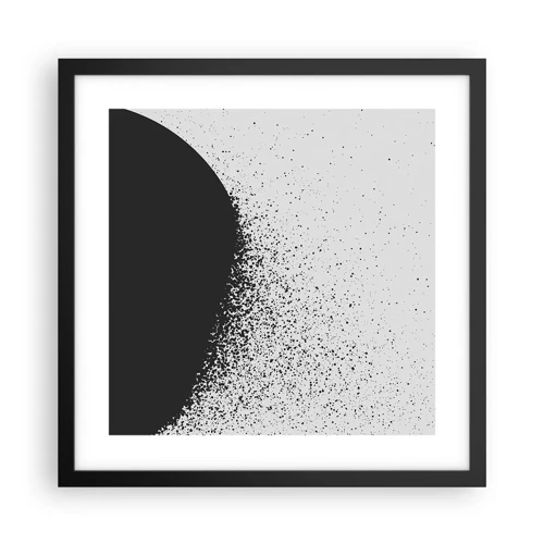 Plakát v černém rámu - Pohyb částic - 40x40 cm