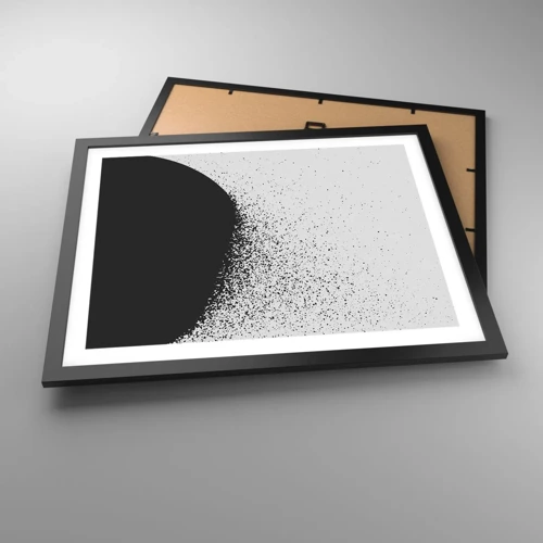 Plakát v černém rámu - Pohyb částic - 50x40 cm