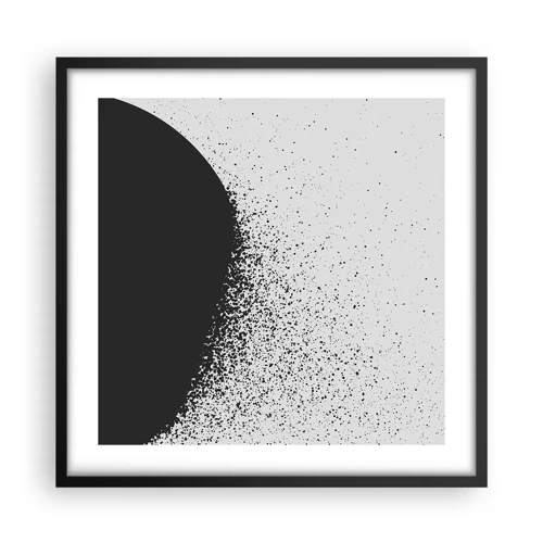 Plakát v černém rámu - Pohyb částic - 50x50 cm