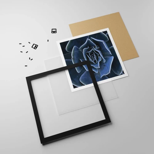 Plakát v černém rámu - Pouštní květ - 60x60 cm
