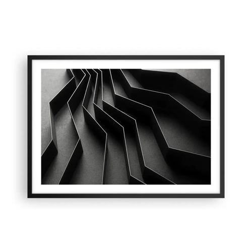 Plakát v černém rámu - Prostorový pořádek - 70x50 cm
