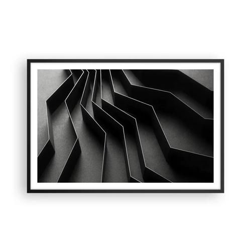 Plakát v černém rámu - Prostorový pořádek - 91x61 cm
