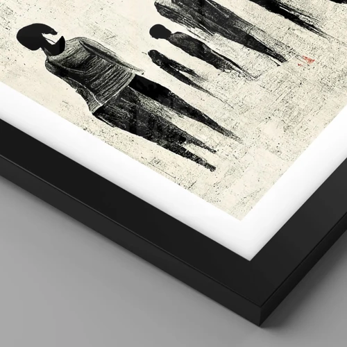 Plakát v černém rámu - Proti samotě - 40x40 cm