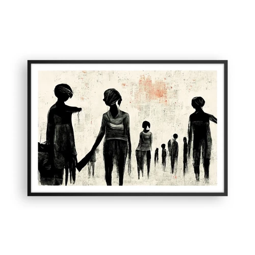 Plakát v černém rámu - Proti samotě - 91x61 cm