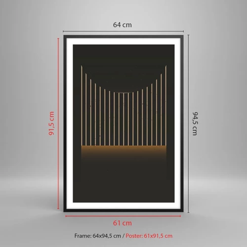 Plakát v černém rámu - Prozkoumat temnotu - 61x91 cm
