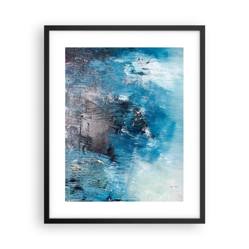 Plakát v černém rámu - Rapsodie v modrém - 40x50 cm