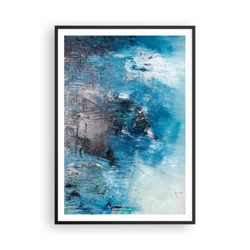 Plakát v černém rámu - Rapsodie v modrém - 70x100 cm