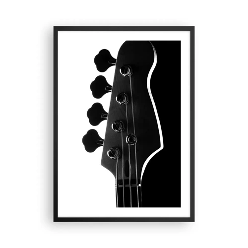 Plakát v černém rámu - Rockové ticho  - 50x70 cm