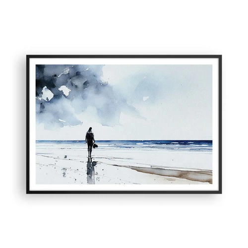 Plakát v černém rámu - Rozhovor s mořem - 100x70 cm
