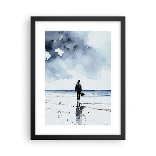 Plakát v černém rámu - Rozhovor s mořem - 30x40 cm