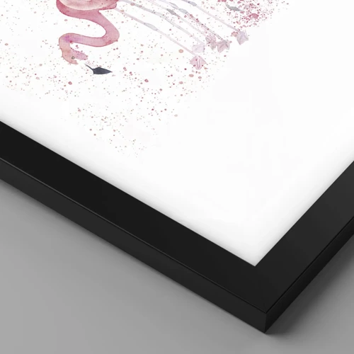 Plakát v černém rámu - Růžový ansámbl - 70x100 cm