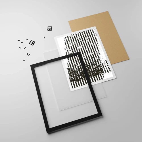 Plakát v černém rámu - Rytmus a šum - 30x40 cm