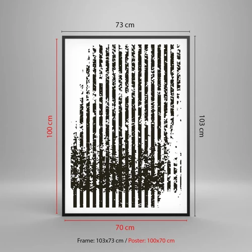 Plakát v černém rámu - Rytmus a šum - 70x100 cm