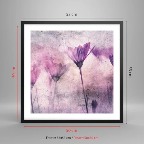 Plakát v černém rámu - Sen květin - 50x50 cm