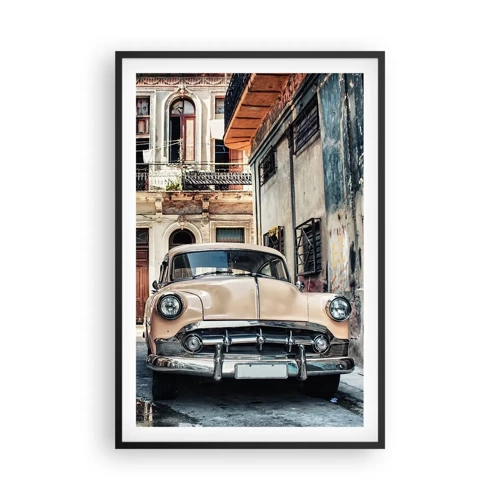 Plakát v černém rámu - Siesta v Havaně - 61x91 cm