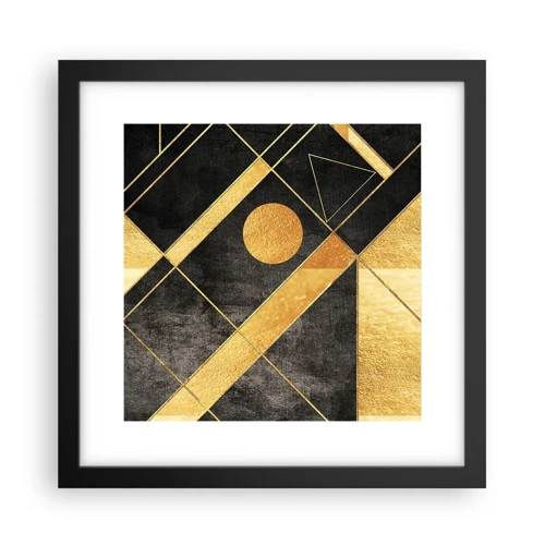 Plakát v černém rámu - Slunce pouště - 30x30 cm