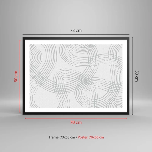 Plakát v černém rámu - Snadné východisko neexistuje - 70x50 cm