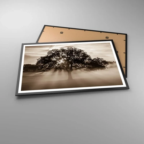 Plakát v černém rámu - Strom zpráv samotného dobra - 91x61 cm