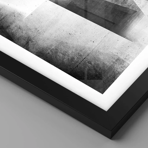 Plakát v černém rámu - Struktura prostoru - 50x70 cm
