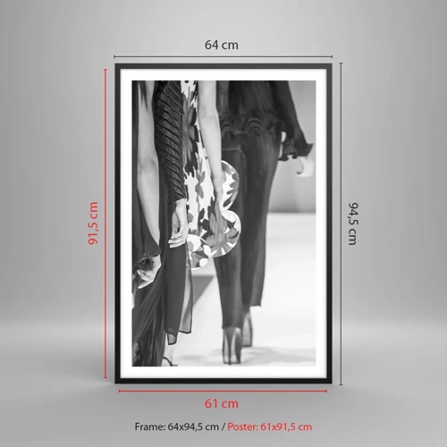 Plakát v černém rámu - Stylový průvod - 61x91 cm