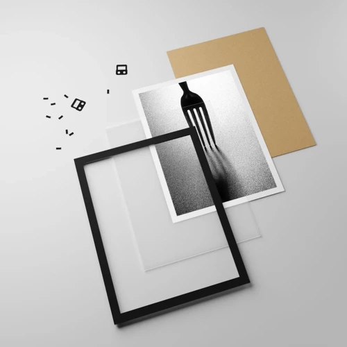 Plakát v černém rámu - Světlo a stín - 40x50 cm