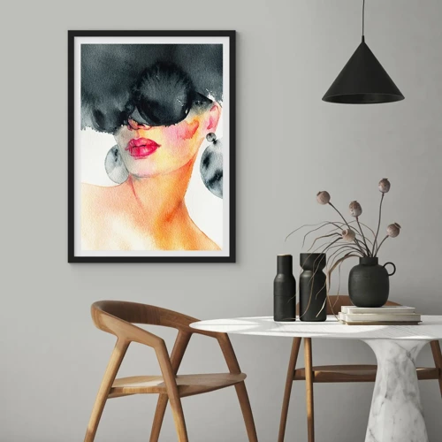 Plakát v černém rámu - Tajemství elegance - 40x50 cm