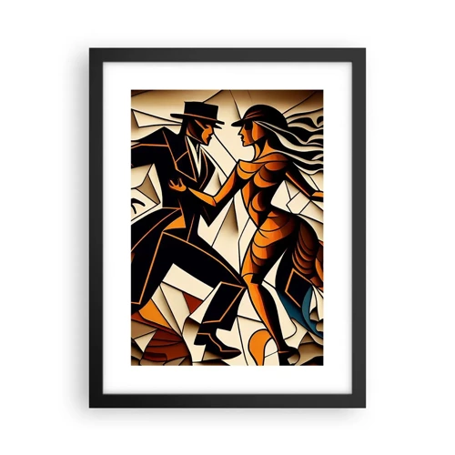 Plakát v černém rámu - Tanec vřelosti a vášně - 30x40 cm