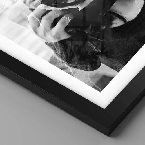 Plakát v černém rámu - Tvůrce a materiál - 100x70 cm