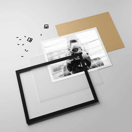 Plakát v černém rámu - Tvůrce a materiál - 50x40 cm