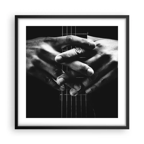 Plakát v černém rámu - Umělcova modlitba - 50x50 cm