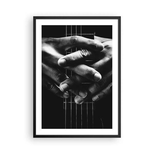 Plakát v černém rámu - Umělcova modlitba - 50x70 cm