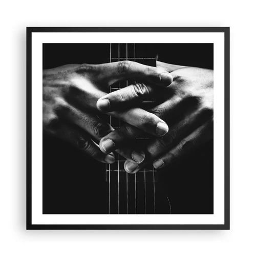 Plakát v černém rámu - Umělcova modlitba - 60x60 cm