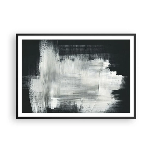 Plakát v černém rámu - Utkané svisle a vodorovně - 100x70 cm