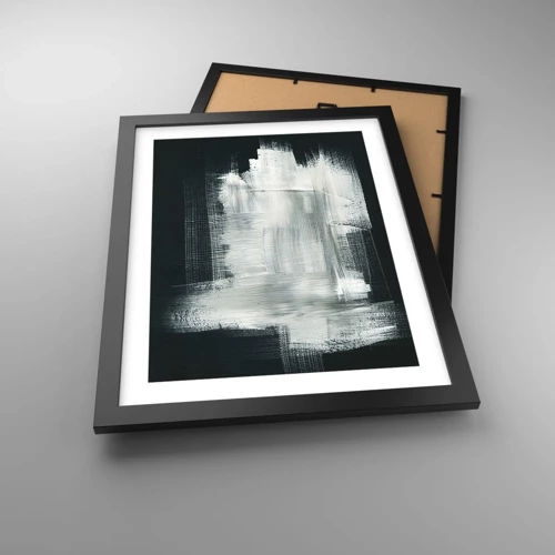 Plakát v černém rámu - Utkané svisle a vodorovně - 30x40 cm