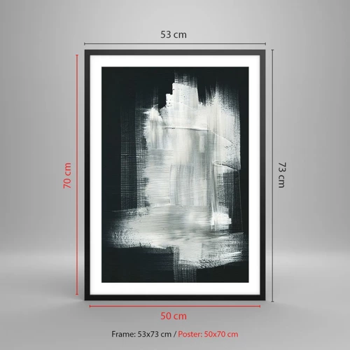 Plakát v černém rámu - Utkané svisle a vodorovně - 50x70 cm