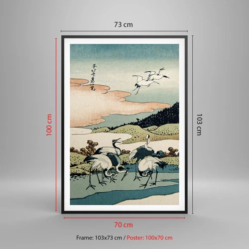 Plakát v černém rámu - V japonském duchu - 70x100 cm