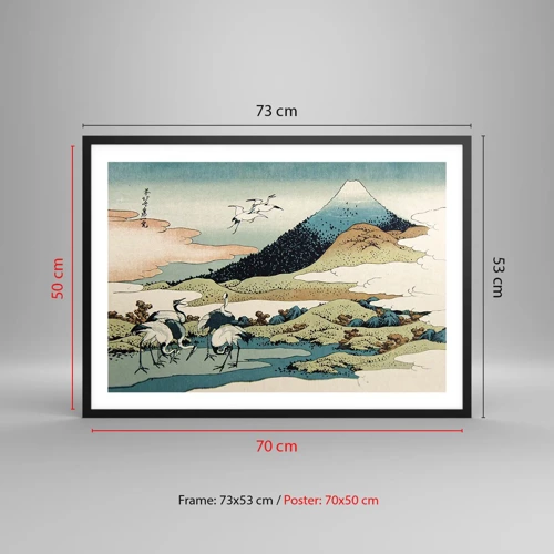 Plakát v černém rámu - V japonském duchu - 70x50 cm