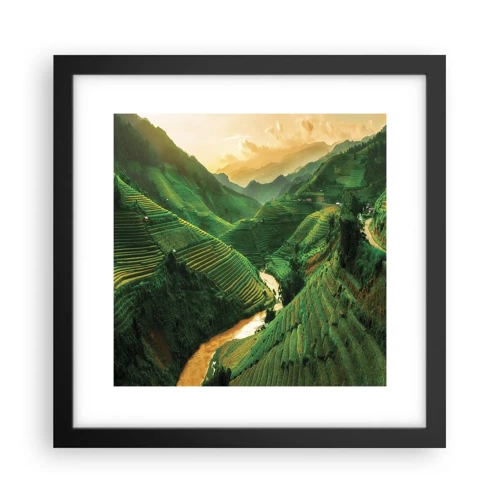 Plakát v černém rámu - Vietnamské údolí - 30x30 cm
