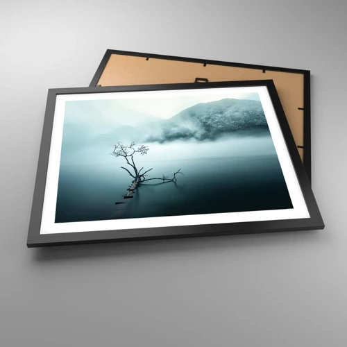 Plakát v černém rámu - Z vody a mlhy - 50x40 cm