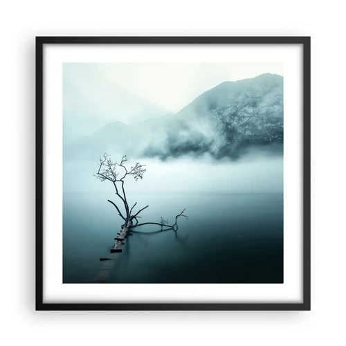 Plakát v černém rámu - Z vody a mlhy - 50x50 cm